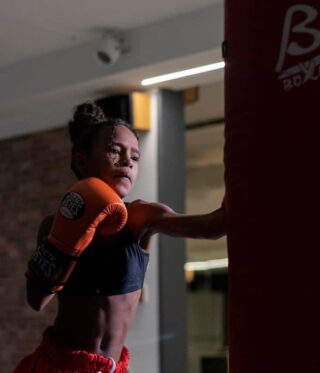 Kickboxing workout session at New Body Line 2